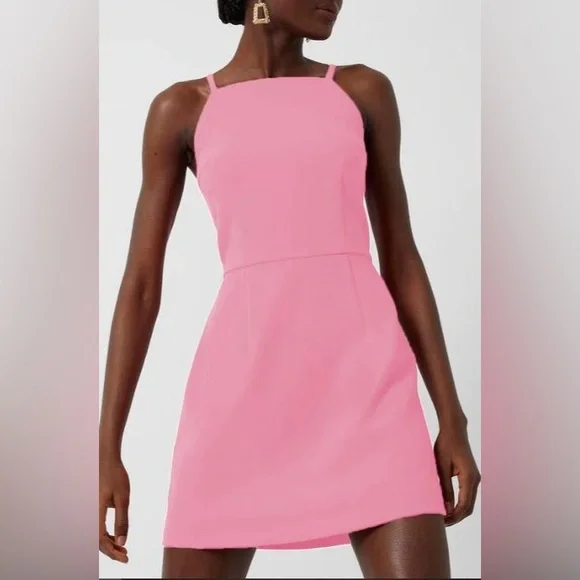 knee length dresses for ladies French Connection Women's Whisper Short Sleeve Mini Dress - Multi - Size 6
